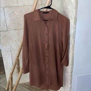 Forever 21 brown shirt dress